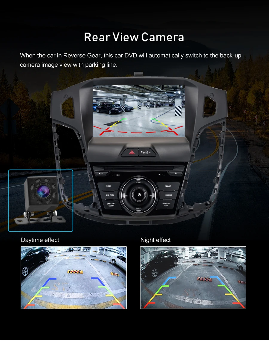 Flash Deal Android 9.0 Car Radio DVD Player For Ford Focus 2011 2012 2013 2014 Audio GPS Multimedia Navigation WIFI Bluetooth Video Stereo 8