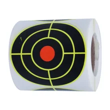 

3 inch Shooting Splatter Target Stickers Roll Adhesive Reactive Targets Stickers Paper Targets for Archery Bow Hunting Shooting