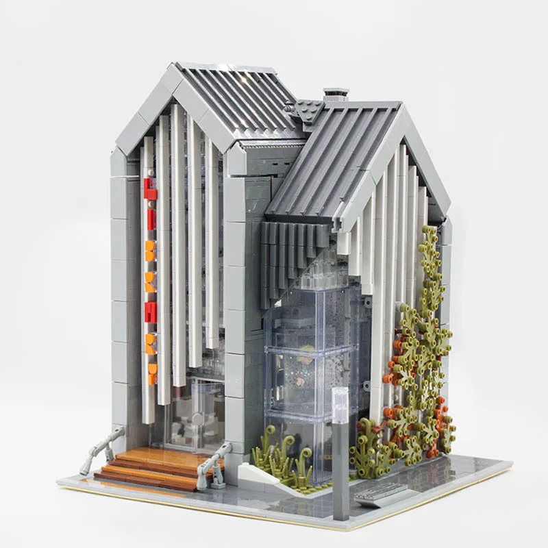 

MOC 2734pcs City Streetview series The brickstive Modern Library Model Building Blocks Bricks Kids Toys Gifts Christmas gifts