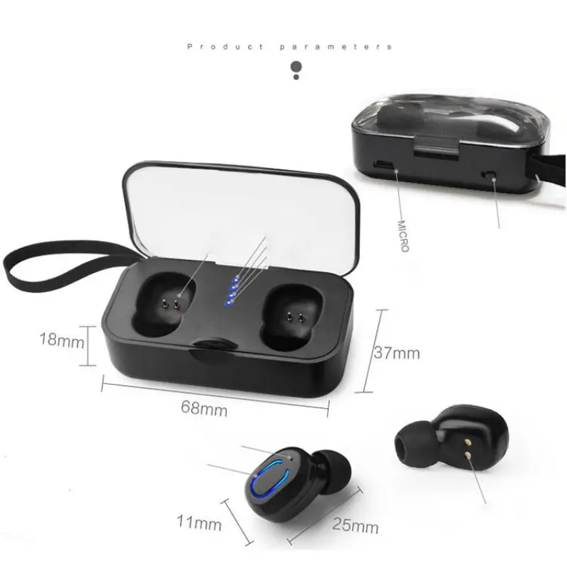 Ti8s TWS беспроводные наушники Bluetooth 5,0, стерео водонепроницаемые спортивные музыкальные наушники, наушники-вкладыши с шумоподавлением, игровая гарнитура, Новинка