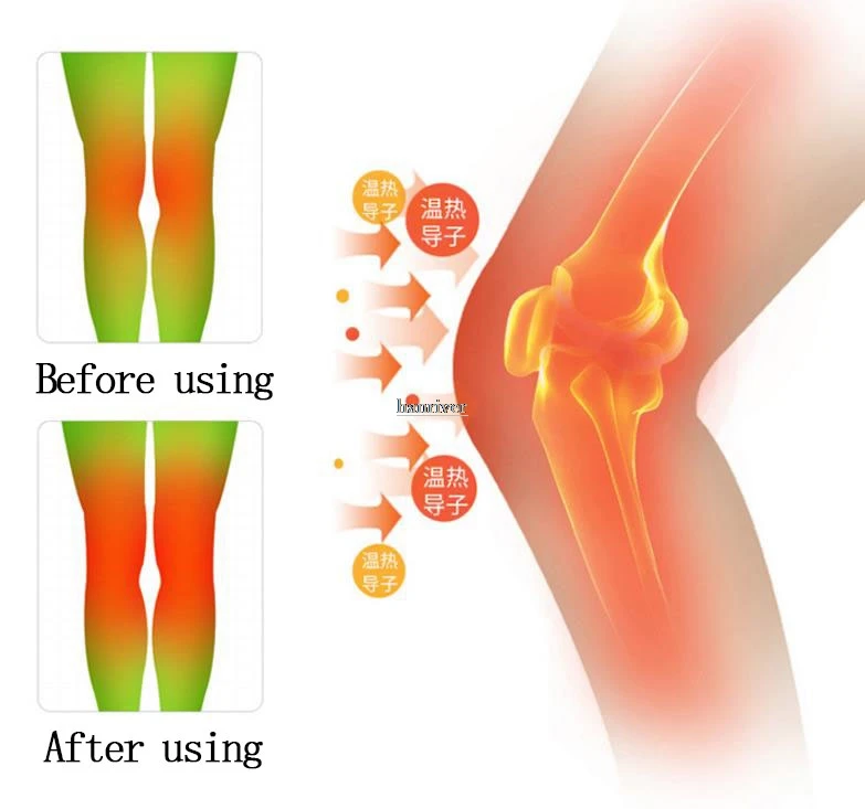 Электрический нагревательный наколенник теплый старый продукт шарнир горячий phлогистический наколенник кости Шпоры поля meniscus Тепловая
