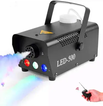 

500W Fog Machine With RGB LED Light, Disinfection Smoke Machine For Wedding, Party or Environmental Disinfection, Fogger Ejector