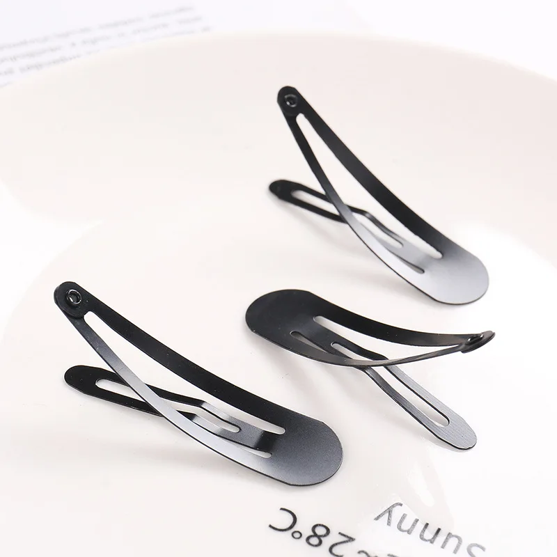100Pcs Cute 5CM Hair Clips Pins Metal Snap Hair Accessories for Girls BB Hairpins Black Headbands for Kids Hairgrips Styling hair accessories hair clips hair headband accessories