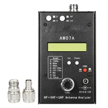 AW07A HF/VHF/UHF 160 м сопротивление КСВ антенна анализатор метр для Хэм радио хоббитов