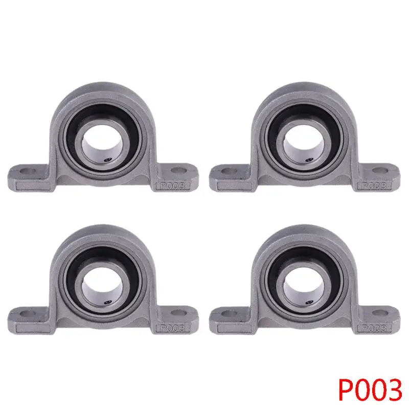 4x Zinc Alloy Diameter 10/12/15/17/20/25mm Bore Ball Bearing Pillow Block Mount | Обустройство дома