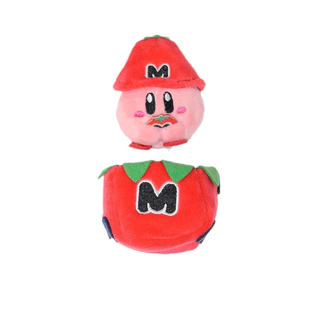 2021 New Kawali Cartoon Star Kirby Itabag Mushroom Cart Cute Soft Stuffed Plush Peluche Fluffy Keychain Ring Pendant Kids Toys