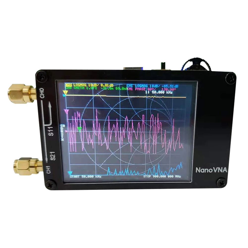 

Measuring VHF HF Electronic MF UHF Digital Display Touch Screen Standing Wave Antenna Shortwave 50KHz - 900MHz Network Analyzer