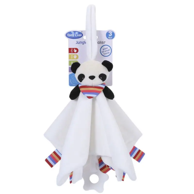 Multifunctional Infants Feeding Towel Bibs Cartoon Baby KIids Pacifier Teether 3