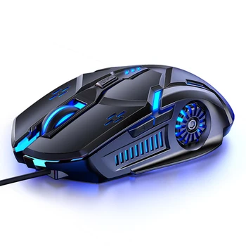 

7 Colors LED Wired Gaming Mouse for Laptop Computer Adjustable 3200 DPI 6 Buttons Silent Mouse for Professional Gamer