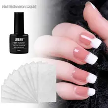 1 Set Nail Extension Glue+ 10/20 Pcs Nail Extension Fiberglass(Fiber Glass Silk Nails Wrap Stickers Nail Form) Nail Art Tools