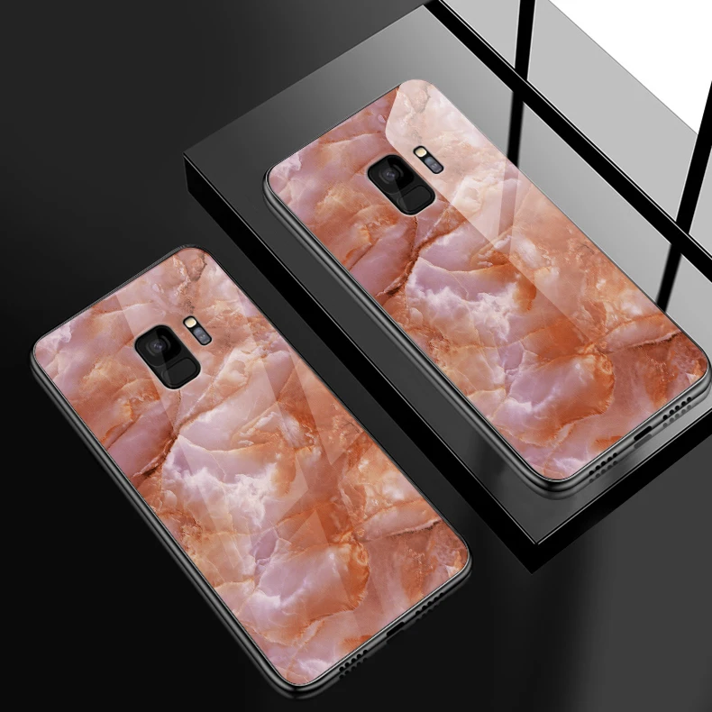 Закаленное Стекло чехол для телефона для OnePlus 3 3t 5 5, 6 комплектов/партия, размер 6T 7 7 Pro задняя крышка для Samsung Galaxy S8 S9 S10 плюс Роскошные противоударные Чехлы Capa - Цвет: W312