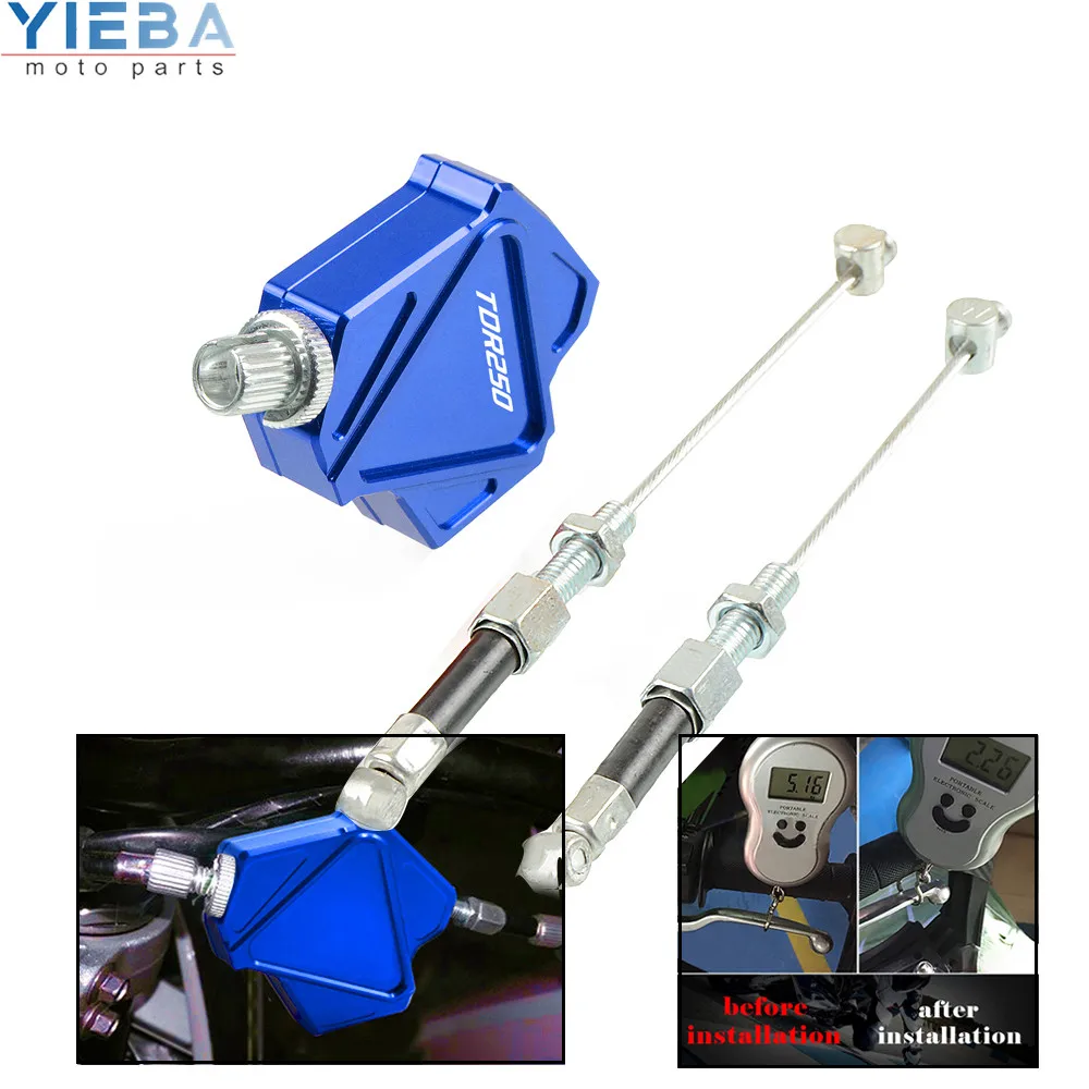 

Motorcycle Accessories Easy Pull Clutch Lever System CNC Stunt Cable For YAMAHA TDR250 TDR 250 1989 1990 2004 2005 1988 2020