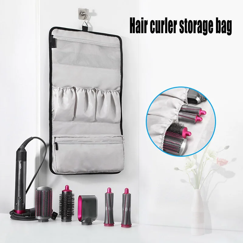 

Newly Storage Bag Compatible for Dyson Airwrap Styler Accessories Holder Multiple Pouches with Hook Hanger XSD88