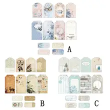 12PCS Craft Scrapbook Paper Craft Paper Label Bookmark Message Card Scrapbook Handbook Handmade Card Decoration Accessories coggins woodturner s handbook paper only