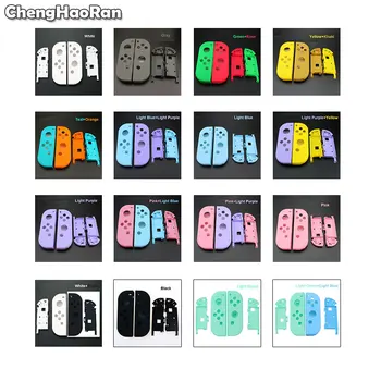 

ChengHaoRan 1Set for Nintend Switch NS NX Joy Con Controller Housing Shell Case w/ Middle Frame Green Purple Pink White Cover