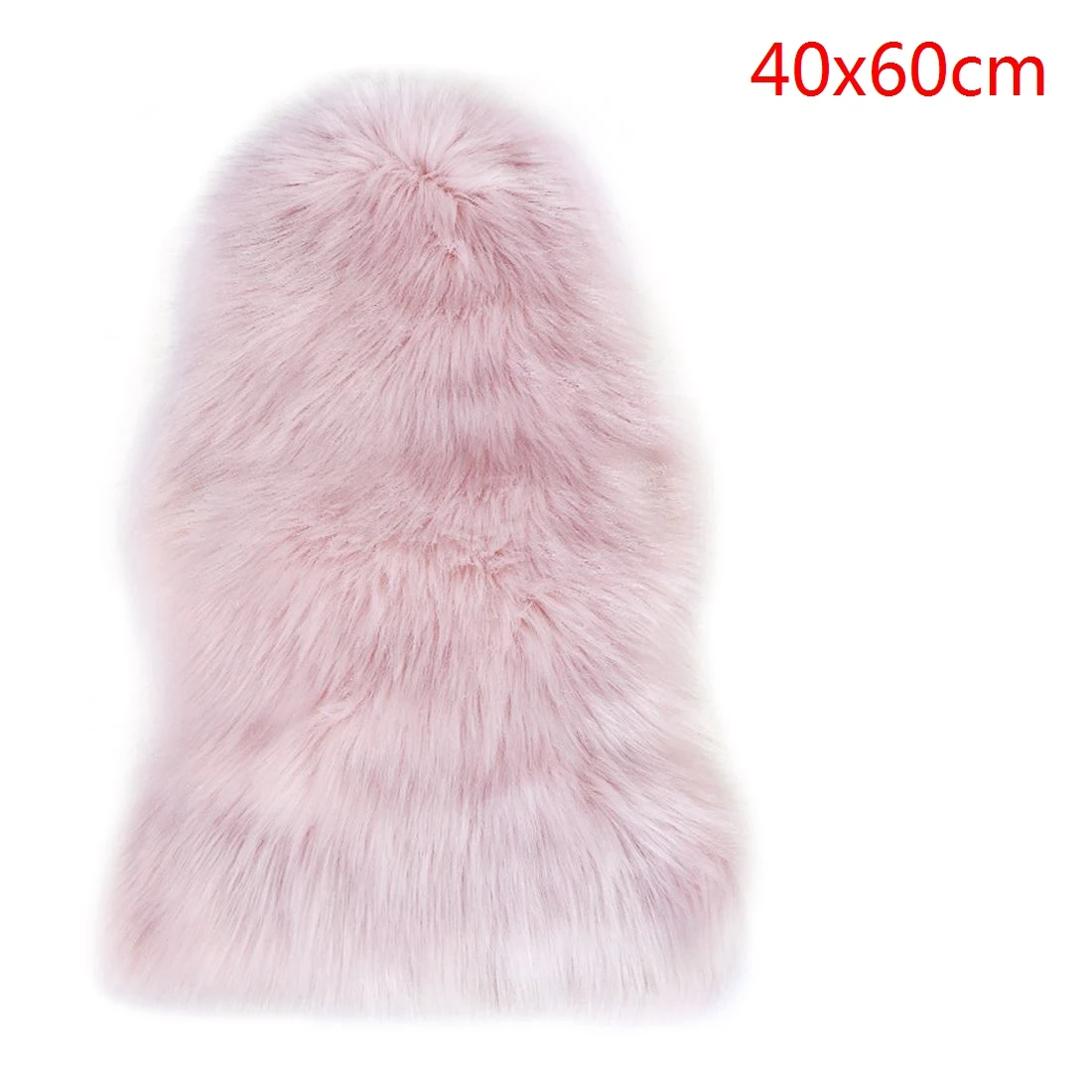 40x60cm lightpink DIDIHOU мех искусственный овчина ковер ворсистая шерсть мягкие теплые ковры для гостиной моющееся сиденье коврик пушистые ковры - Цвет: 40x60cm lightpink
