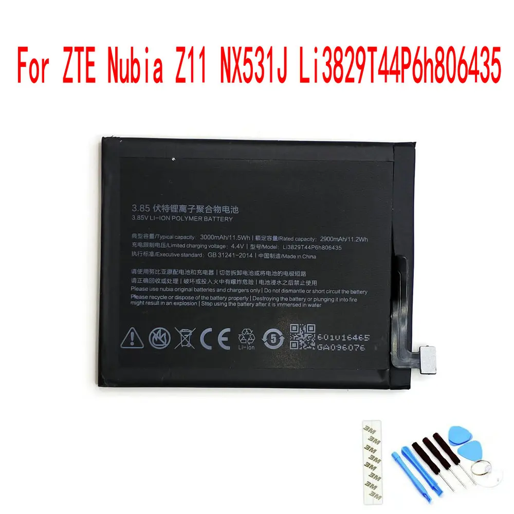 

High Quality Li3829T44P6h806435 3000mAh Battery For ZTE Nubia M2 Lite NX573J Rechargeable Li-ion Built-in iMobile phone