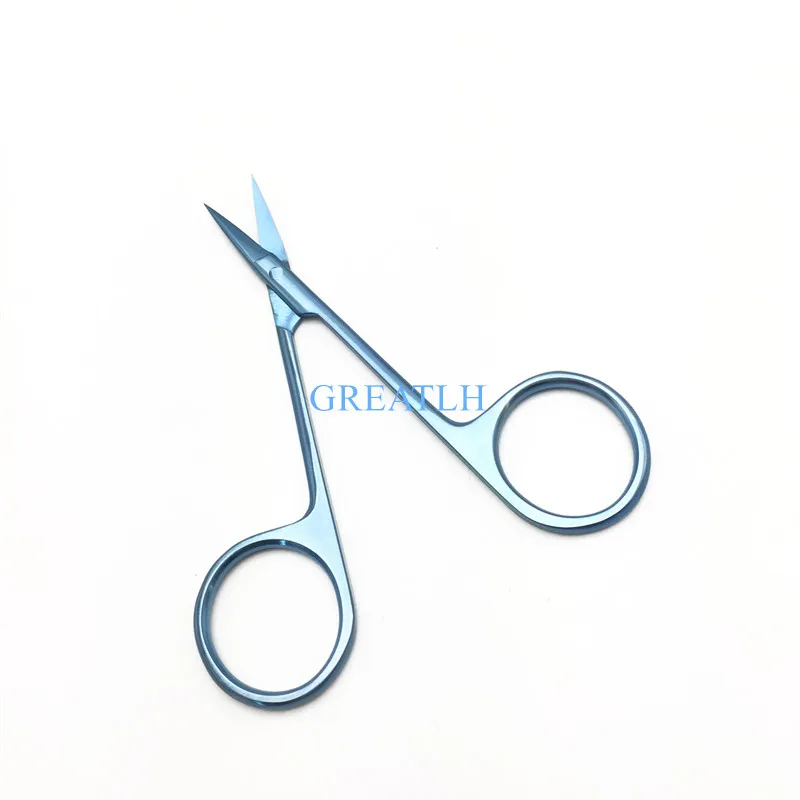 

Titanium Iris Scissors Straight 108mm ophthalmic eye surgical