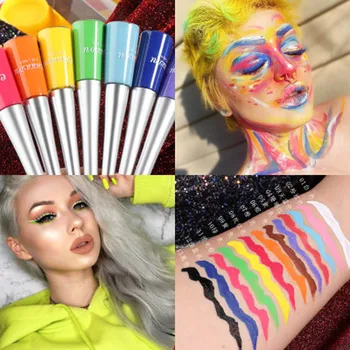 

17 colors neon color matte liquid eyeliner pen waterproof quick-drying makeup liquid eyeliner blue green yellow eyeliner