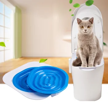 

Cat Toilet Seat Training Kit Puppy Litter Potty Tray Mat Pets Cleaning Supplies Training Cat Manufacturers