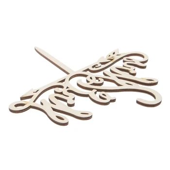 

Mr And Mrs Wooden Bride Groom Wedding Cake Topper Party Top Letter Decoration