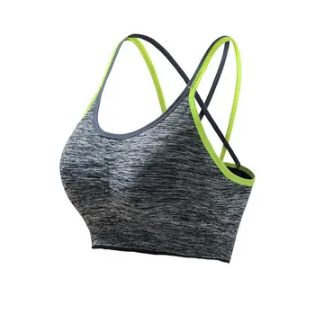 

3 Pack Women's Medium Cross Back Wire Free Removable Cups Bra