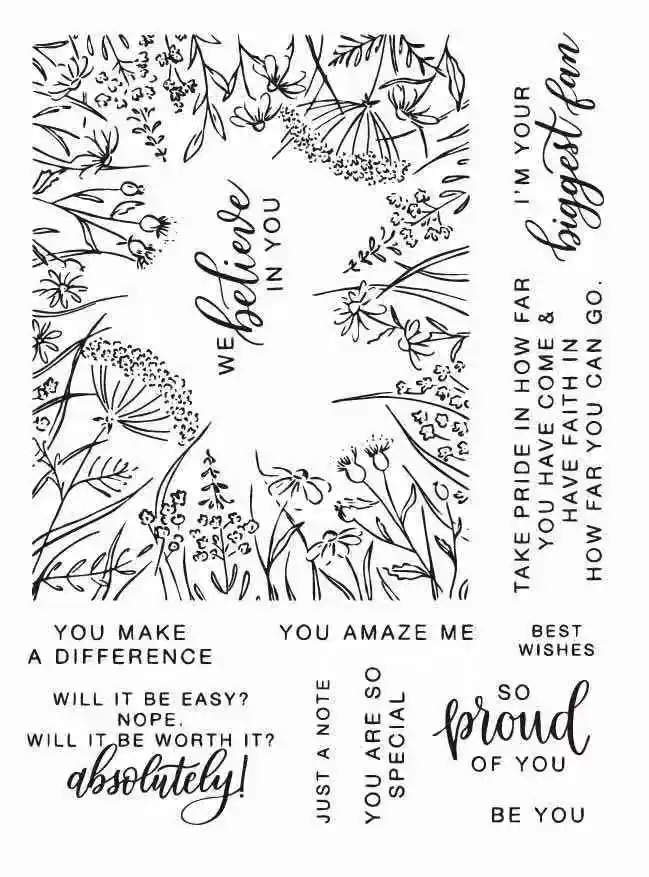 

flower Transparent Clear Stamps for DIY Scrapbooking/Card Making/Kids Christmas Fun Decoration Supplies