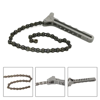 

Pro Car Engine Oil Filter Hand Clamp Wrench Removal Tool Bicycle Oil Chain Wrench Filter Element Removal Tool