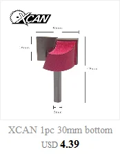 XCAN 1 шт. Концевая фреза 8 мм хвостовик угловой rouding для вырезания гребней и пазов 16/19/22/25 мм круглые фрезы дерева Обрезной нож радиус древесины фрезы