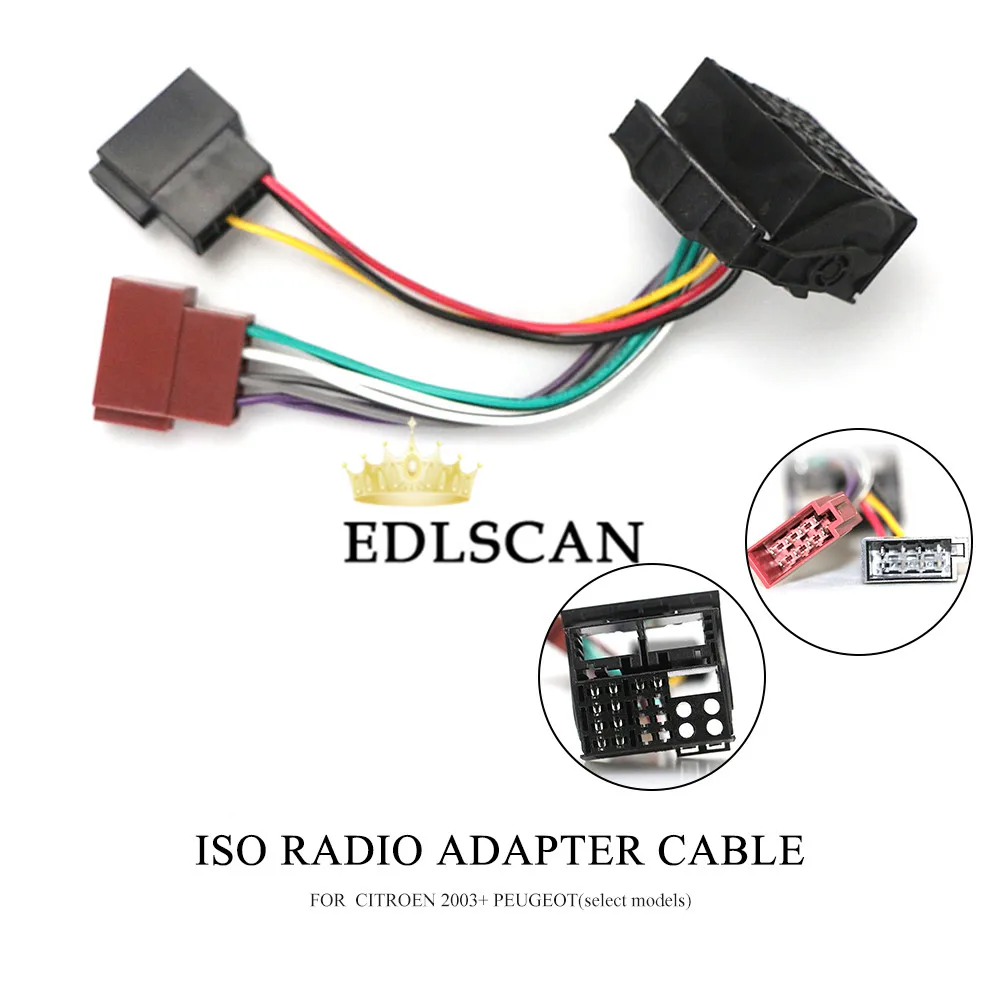 EDLSCAN 12-126 Autostereo ISO радио адаптер кабель для Citrioen для ≥geo выберите модели АВТО ISO жгут проводов 12-126