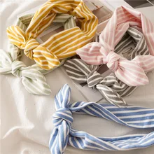 Японский и корейский стиль, детская лента для волос, yi shu, аксессуары, Осень-зима, стиль, кролик, Ушастый узел, эластичность, Hea