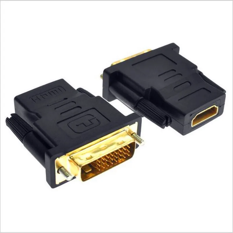Адаптер HDMI 24 + 1 Pin DVI позолоченный HDMI/F в DVI/M видеоконвертер 1080P для проектора PS3 HDTV| |