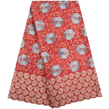 

African voile Lace Fabrics High Quality Cotton lace Material Nigerian Lace Fabrics Swiss cotton lace for dress