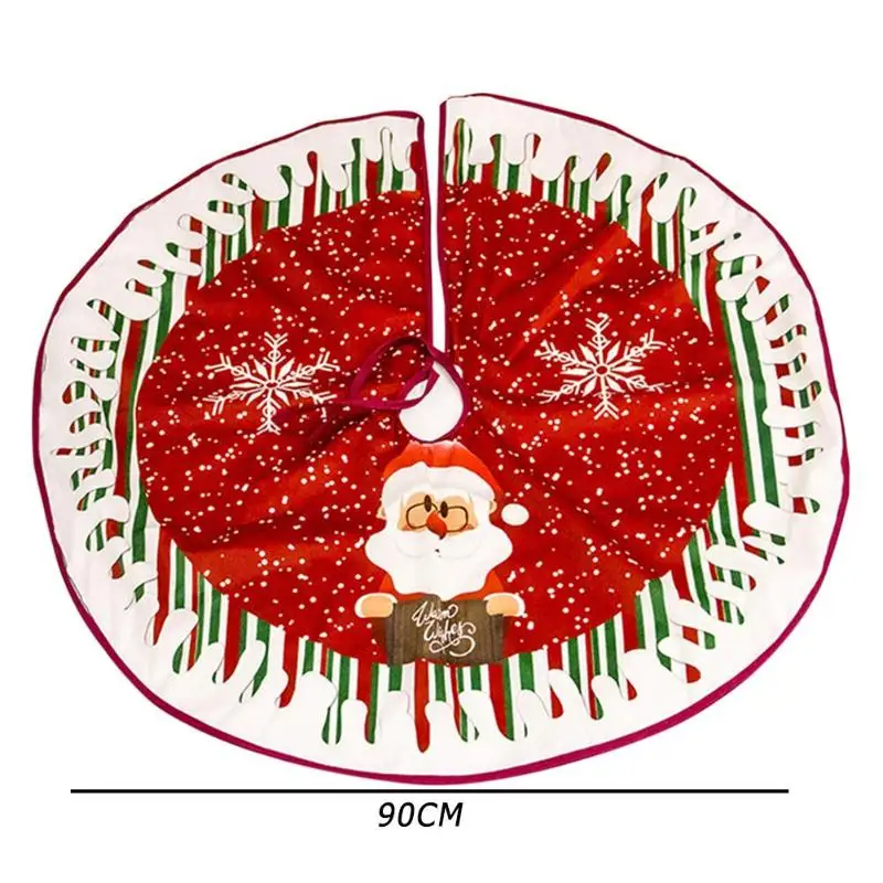 90 см 100 см Рождественская елка юбка ковер Noel украшения Natal Рождественская елка ковер фартуки Рождественское украшение для дома белый