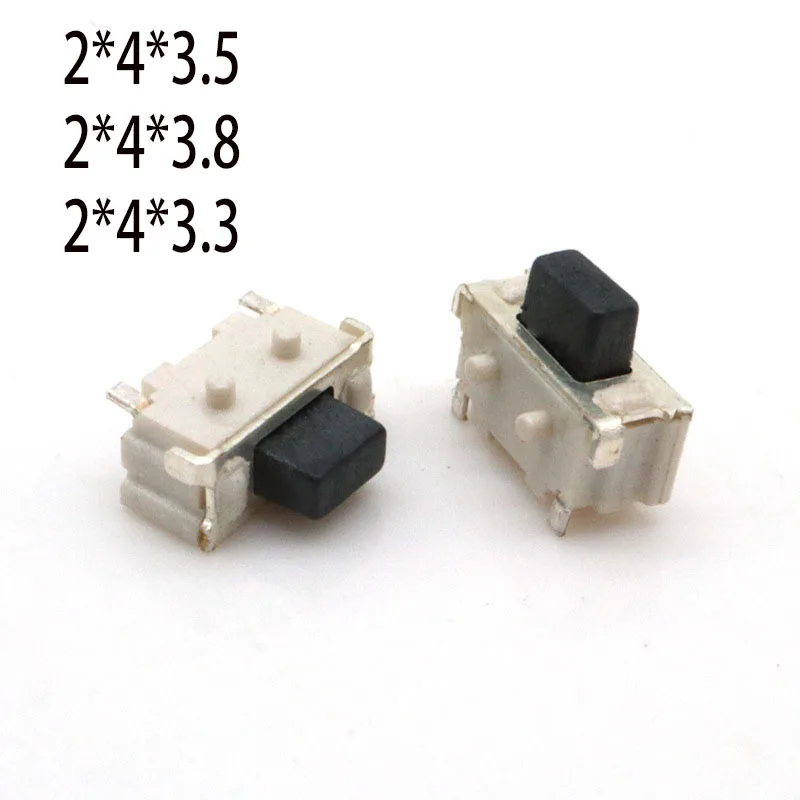 50 шт. 2x4 2*4*3 5 мм Micro SMD тактовый переключатель Боковая кнопка MP3 MP4 MP5 планшетный ПК |