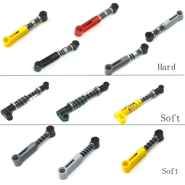 Self-Locking Compatible Building Blocks Soft Hard Spring High-tech MOC Parts Shock Absorber Accessories 18404 76138 76537 2