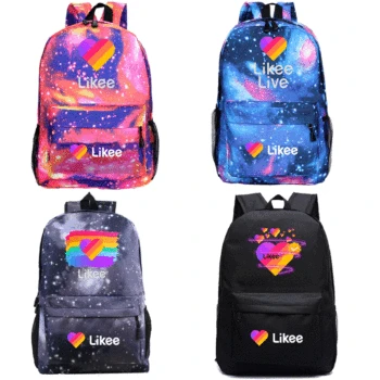 

LIKEE Video 1 App Laptop Backpack Likee Backpack for Student Backpack School Bags for Teenage Girls Travel Fashion Russian Style