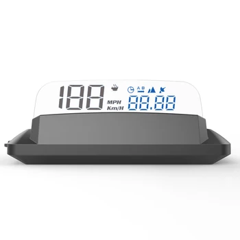 

Universal Car HUD Head Up Display Digital OBDII GPS Speedometer with Speed up Test Brake Test Overspeed Alarm TFT LCD Display