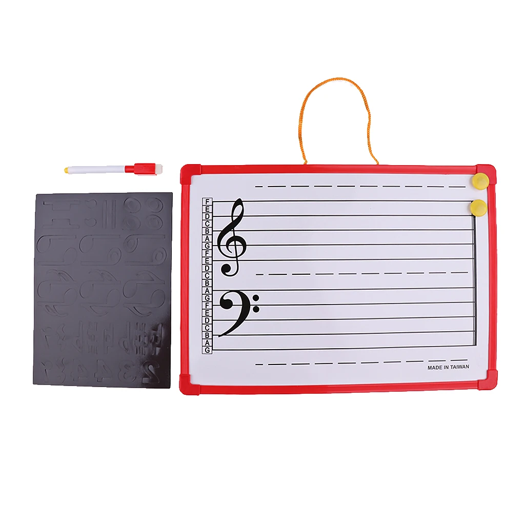 1 Set Music Theory Instruction Board Writing Whiteboard for Meeting School Teaching