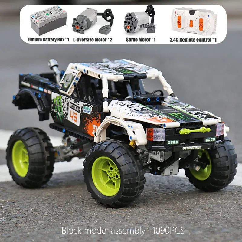 Technic series 4X4 внедорожные модели Vehile, игрушки, строительные блоки, набор блоков, классический автомобиль, совместимый 42099, Детский Рождественский подарок