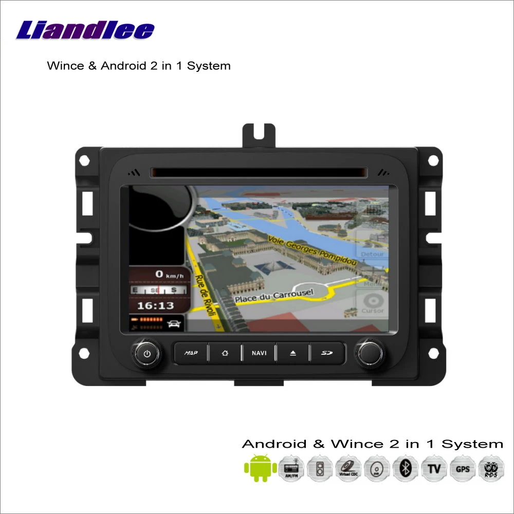 

For Dodge RAM 2013~2014 - Car Radio CD DVD Player GPS Navigation Advanced Wince & Android 2 in 1 S160 System