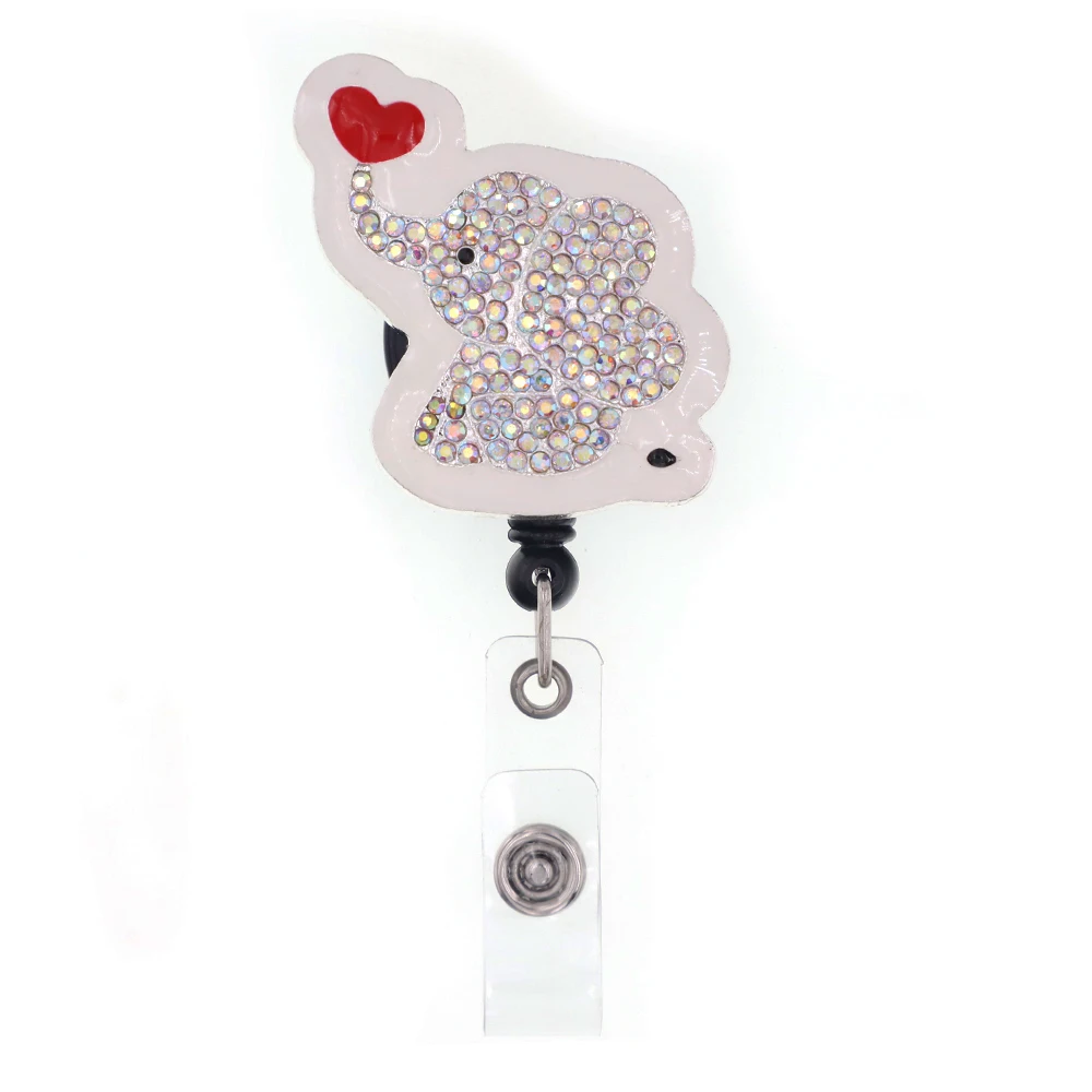 Elephant Badge Reel Holder Elegant Elephant Card Holder Jewelry