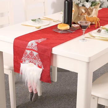 

Christmas Table Runner Home Hotel Dining Table Cover Cloth Party Holiday Decor