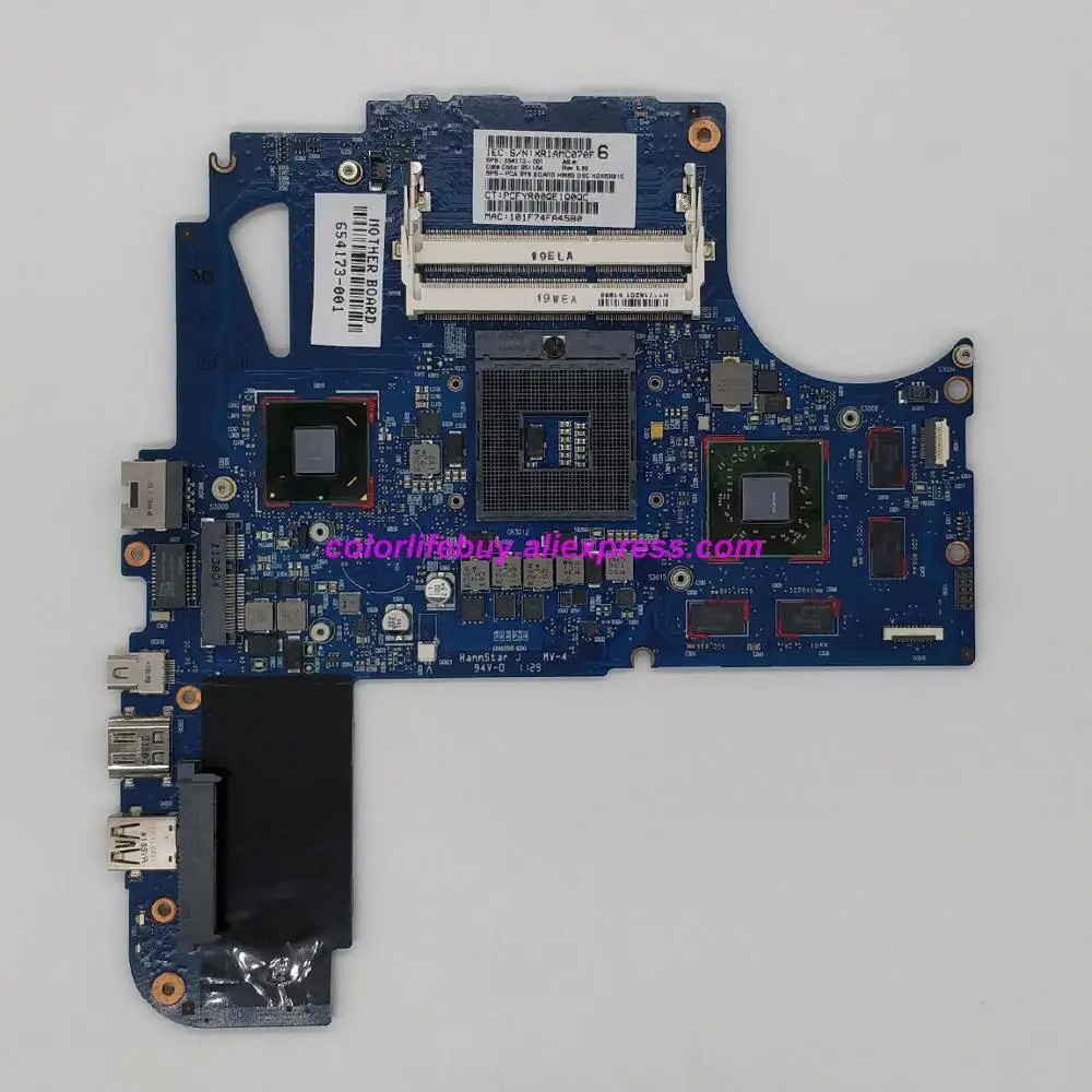 

Genuine 654173-001 HM65 HD6630/1G 6050A2443401-MB-A02 Laptop Motherboard for HP Envy 14 14T Series Notebook PC