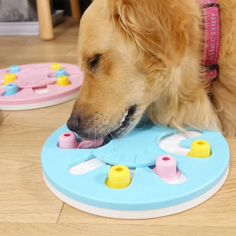 Pet ABS дозатор корма утечка еда игрушка головоломка игра диск Обучение