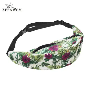 

ZFF&WGm 3D Print 2019 New Bags For Women Pack Waist Bag Hip-Hop Cross Body Bags Luxury Zipper Anti TheFt Chest Bag For Men
