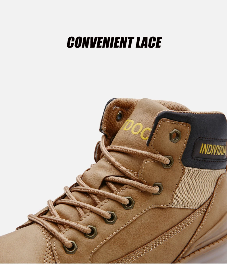 Модная Рабочая обувь; Мужская Спортивная обувь; Chaussures Homme Hiver; мужские высокие кроссовки; мужские ботильоны из искусственной кожи; мужская обувь на шнуровке