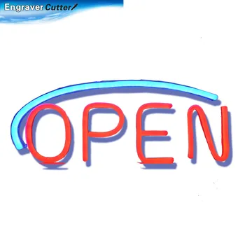 

Oval LED Open Signs Neon Styles Large Letter Display Vivid Bright Color