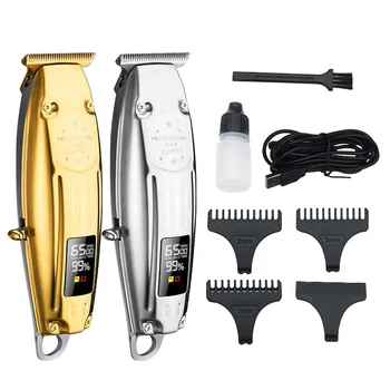 

RESUXI A-2020 Stainless Steel Lithium Beard and Nose Trimmer for Men Hair Clippers Detail Shaver Rechargeable Men Grooming Kit