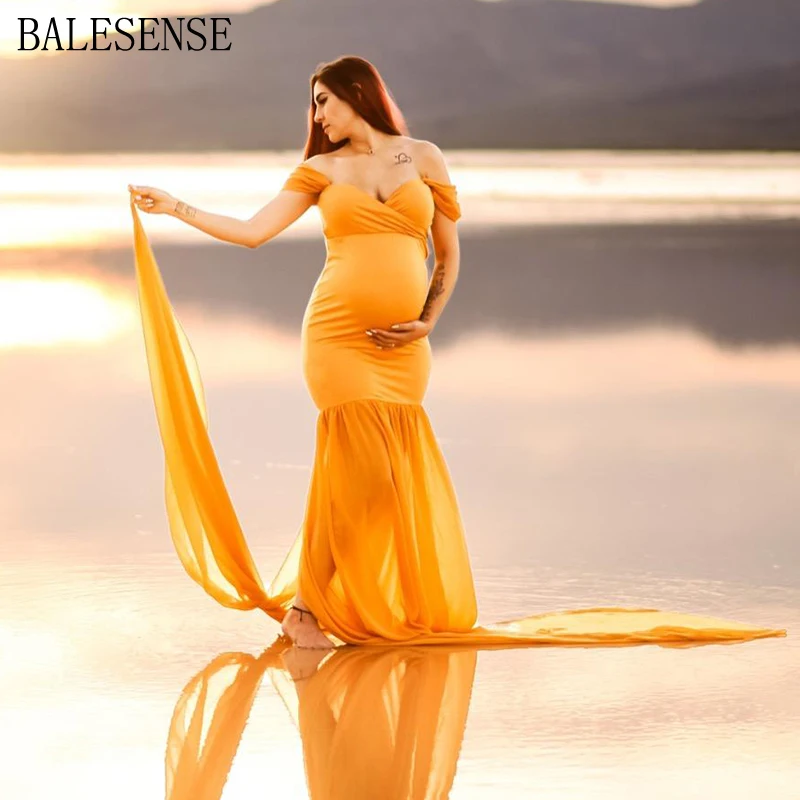 Chiffon Maxi Long Tail Maternity Dresses For Photo Shoot Sexy Off Shoulder  Pregnant Photo Pregnancy Gown Dress Photography Props - Maternity  Photography Dresses - AliExpress